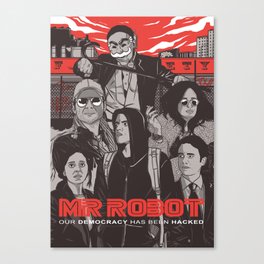 Mr Robot Illustration Canvas Print