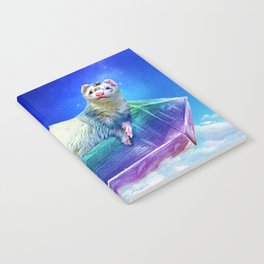 Ferret in the Sky with Crystals Notebook