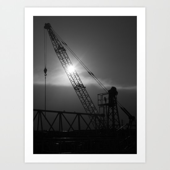 crane spotting... Art Print