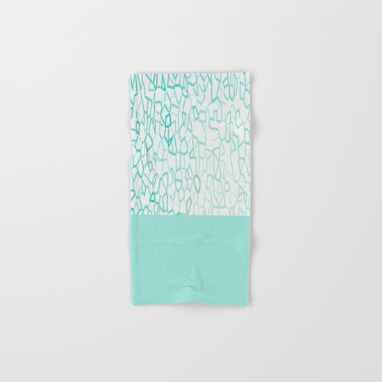 Abstract on Turquois Hand & Bath Towel