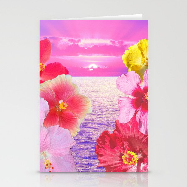 Hibiscus Sunrise Stationery Cards