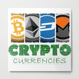Crypto Market Metal Print | Ebusiness, Btc, Money, Graphicdesign, Ethereum, Market, Bitcoin, Coins, Cryptocurrency, Dash 