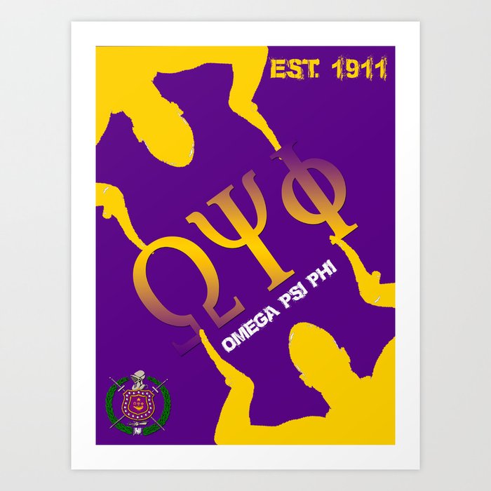 Omega Psi Phi Divine Nine Series Art Print By Cldgraphics80 Society6