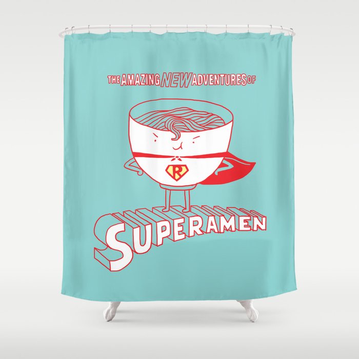 Superamen Shower Curtain
