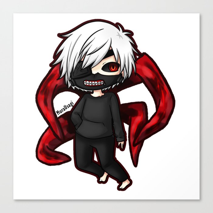 Tokyo Ghoul Kaneki Ghoul Canvas Print By Murausagi