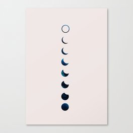 Moon Phases | Starry Night Version Canvas Print