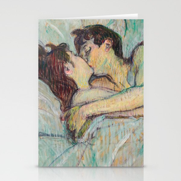 Toulouse-Lautrec - In Bed, The Kiss Stationery Cards