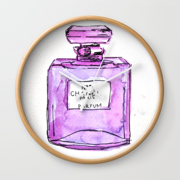perfume purple Wall Clock