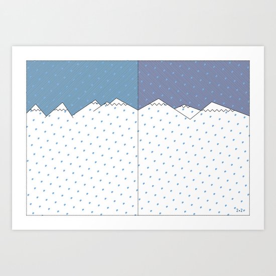 WINTER SNOW Art Print