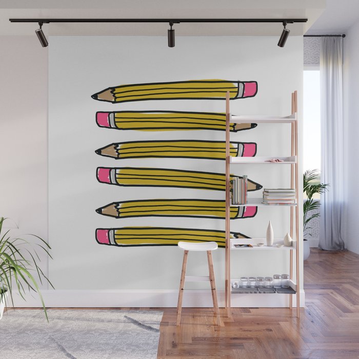 Back to School Pencils Wall Mural