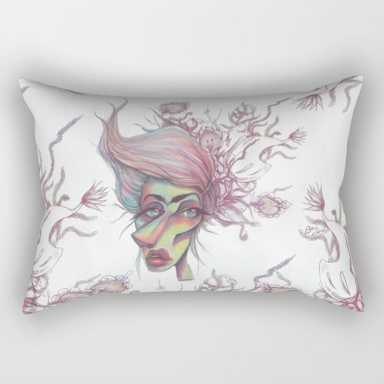 Sorting through Weeds Rectangular Pillow