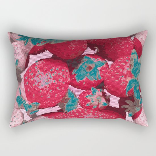 Strawberry Love (Lost Time) Rectangular Pillow