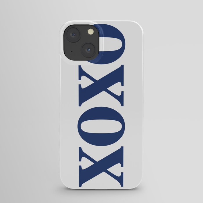 Navy XOXO iPhone Case