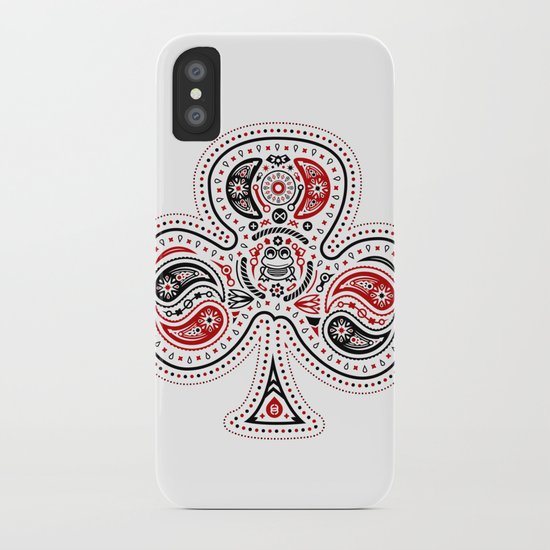83 Drops - Clubs (Red & Black) iPhone Case