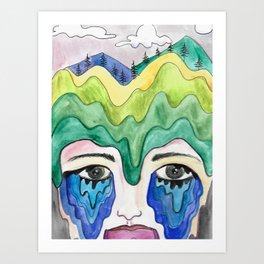 Melting into the Earth Art Print