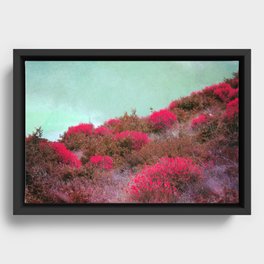 the hill Framed Canvas