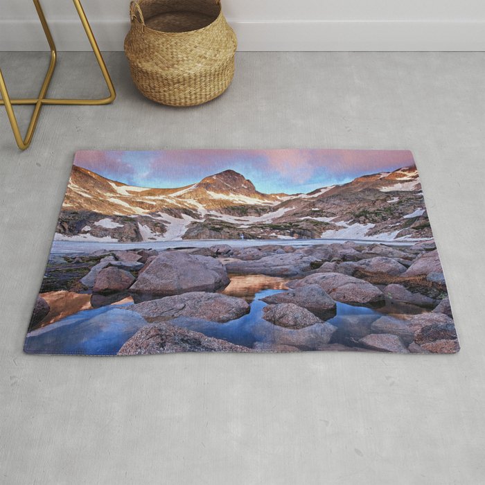 Blue Lake Sunrise Rug