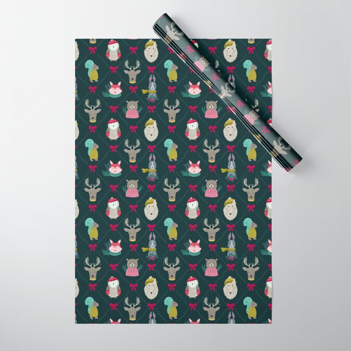 Woodland Christmas Wrapping Paper