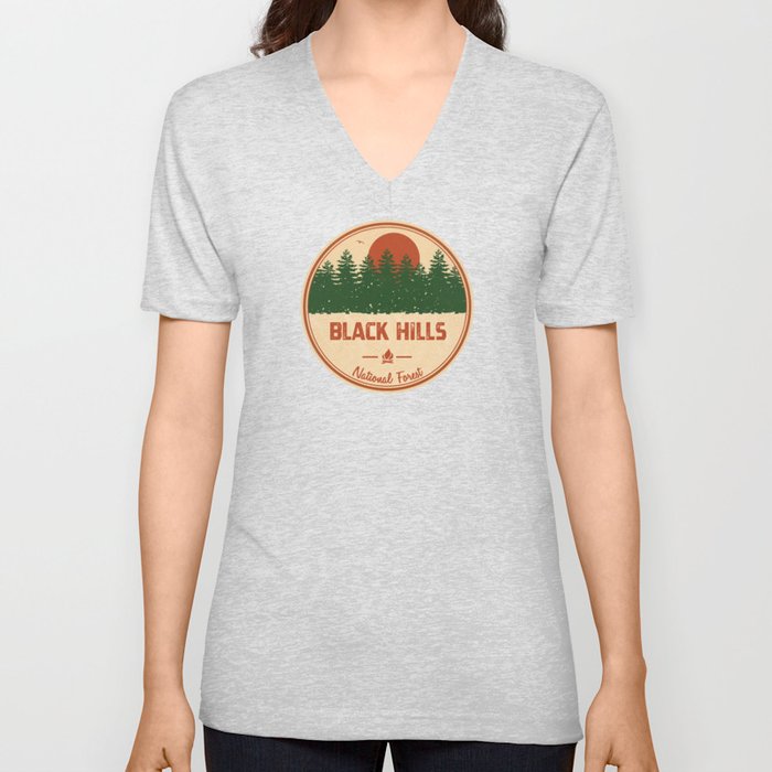 Black Hills National Forest V Neck T Shirt