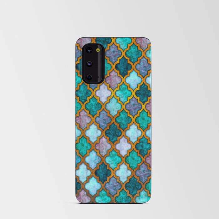 Moroccan tile iridescent pattern Android Card Case