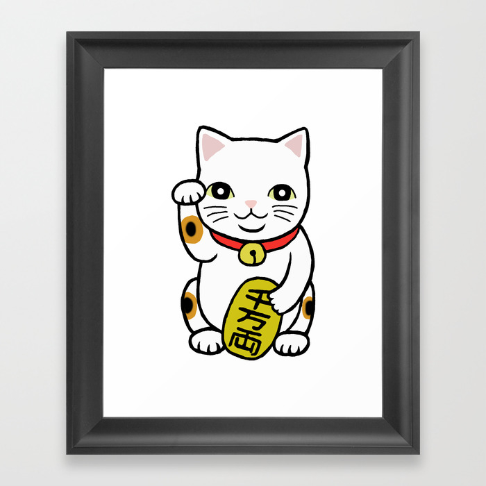 Good Luck Cat Japanese Maneki Neko Retro Classic Trico Color Cat