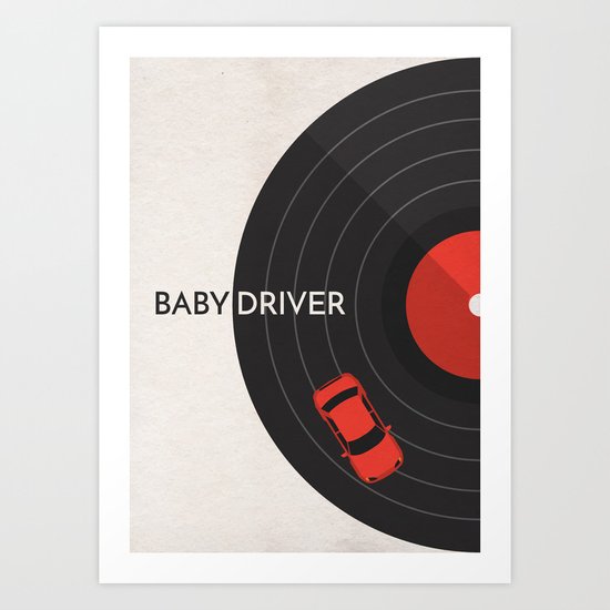 Baby Driver Minimalist Poster Art Print