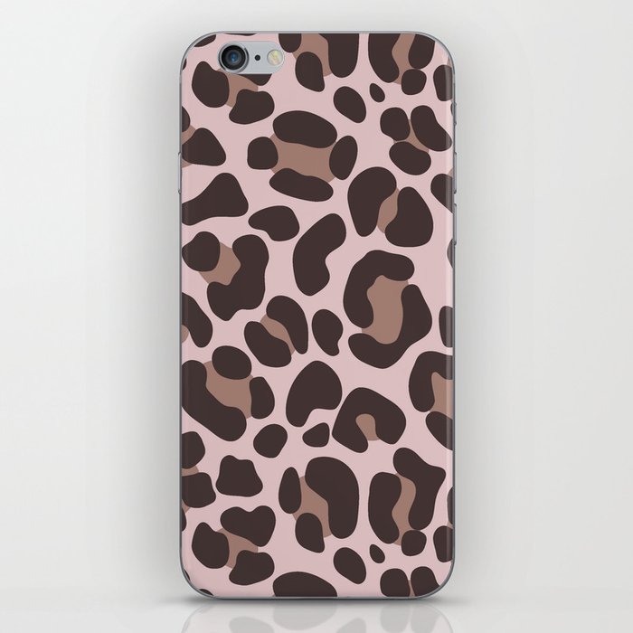 Leopard print in coffee tones iPhone Skin