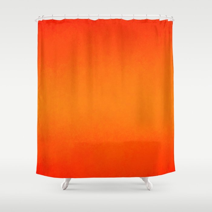 Abstract vibrant modern textured red paint Shower Curtain