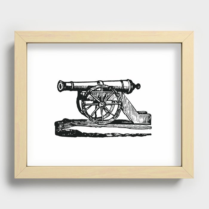 Vintage Cannon #01 Recessed Framed Print