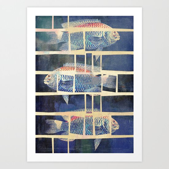 Fish Under Strong Radiation 5 Art Print