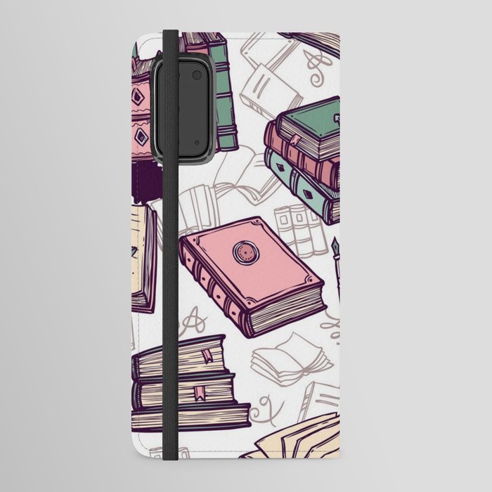Book pattern Android Wallet Case