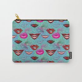 Sweet Sensual Funky Cool Lips Pattern Carry-All Pouch