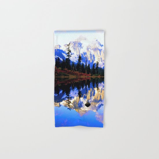 Glacier Mountains Hand & Bath Towel