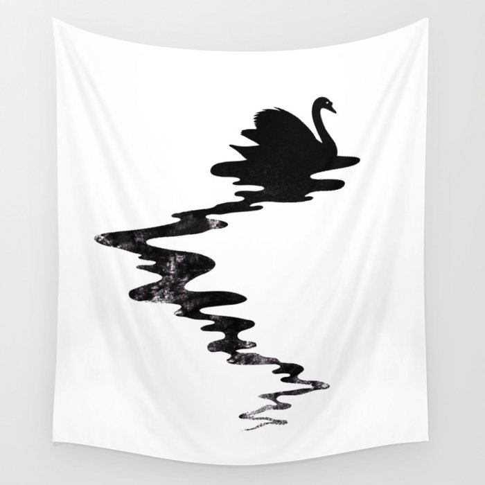Black Swan Wall Tapestry