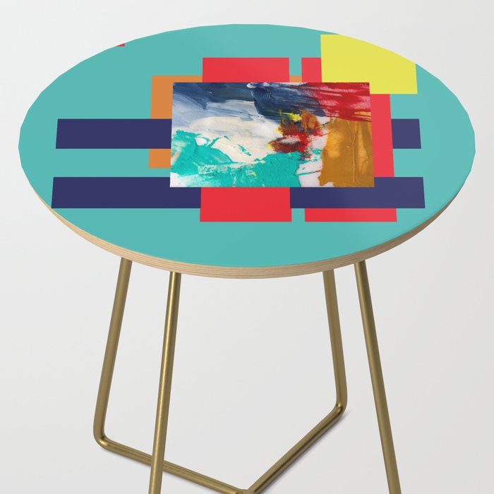 A Touch Of Abstract Side Table By Nancysmith Society6