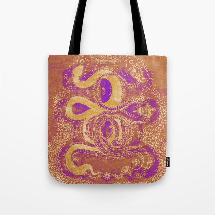 Snake Destiny (Golden Colors) Tote Bag