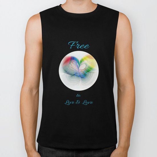 Free to Live & Love Biker Tank