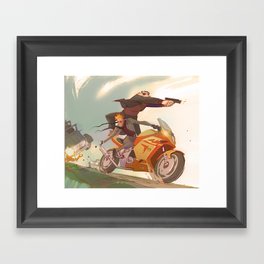 Agent Calvin and Hobbes: The Worlds a Playground Framed Art Print