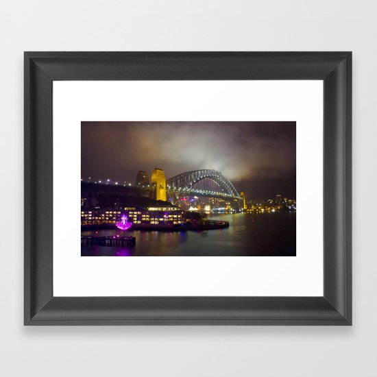Vivid Bridge Framed Art Print