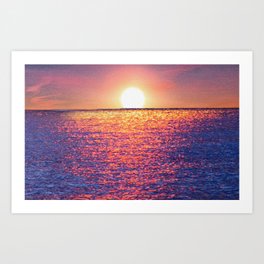 Kissed by the sun Art Print