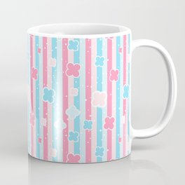 Pastels,pink,blue stripes  Mug