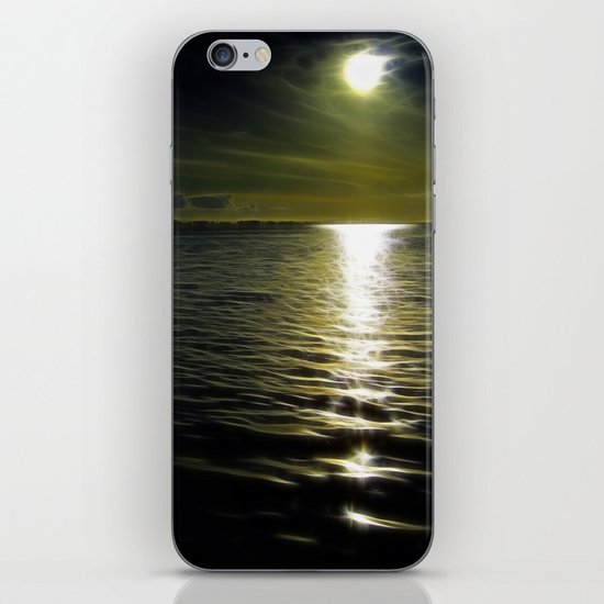 Ocean at night iPhone & iPod Skin
