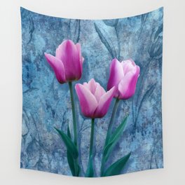 Pink tulips Wall Tapestry