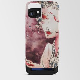 Chinese Beauty in Peking Opera Outfit iPhone Card Case