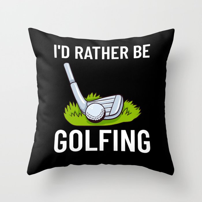 Golf Ball Golfing Player Golfer Training Beginner Throw Pillow