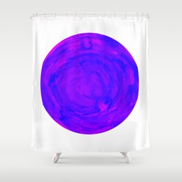 purple pink watercolor swirl sphere Shower Curtain