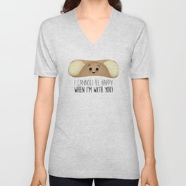 I Cannoli Be Happy When I'm With You! V Neck T Shirt