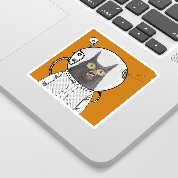 urban space cat Sticker