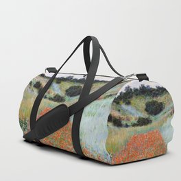 Poppy Field in a Hollow near Giverny by Claude Monet Duffle Bag