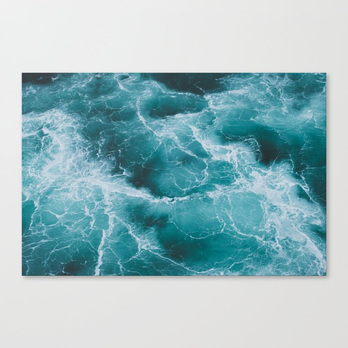 Electric Ocean Canvas Print